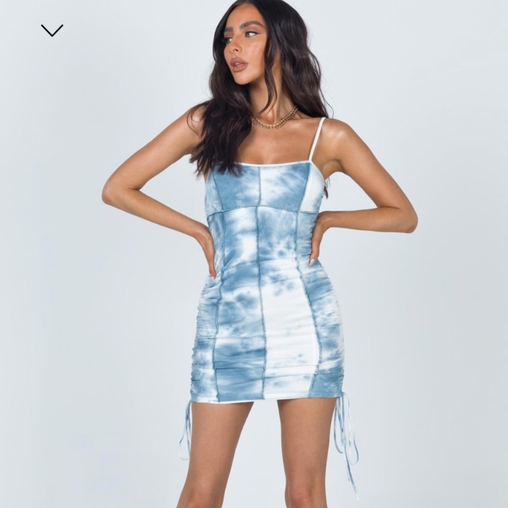 Tie dye mini dress